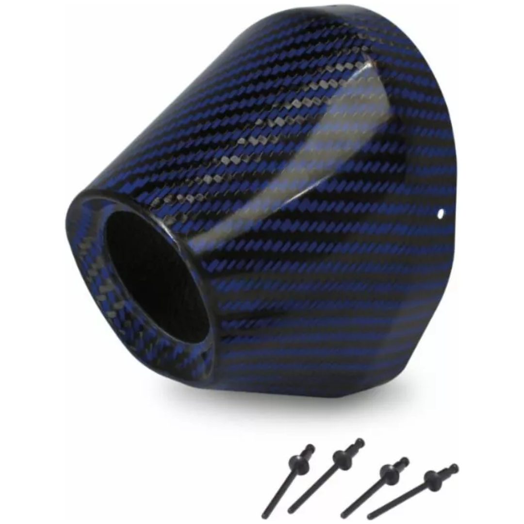 Ändlock Kolfiber Svart Blå PRO CIRCUIT