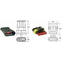 Ändstyckesset 4-stift BIHR