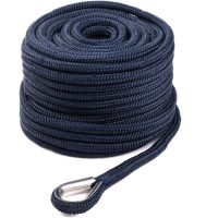 Ankarlina Dockline med kaus 12mm 35m navy Qvarken
