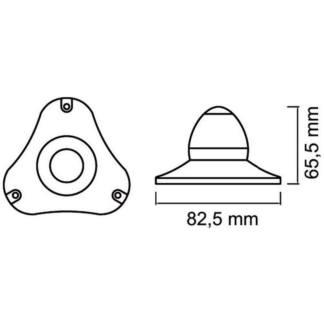 Ankarljus LED Sphera II 360° Svart Osculati – bild 2