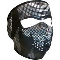 Ansiktsmask GLOW VAMPIRE Svart/Vit/Röd Zan Headgear
