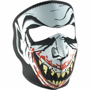 Ansiktsmask GLOW VAMPIRE Svart/Vit/Röd Zan Headgear