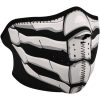 Ansiktsmask Halv BONEBREATH GLOW Svart/Vit Zan Headgear Ansiktsmask – miniatyr 1