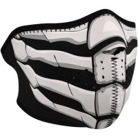 Ansiktsmask Halv BONEBREATH GLOW Svart/Vit Zan Headgear