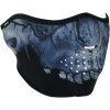 Ansiktsmask Halv MIDNIGHT SKULL Mörkblå/Svart Zan Headgear Ansiktsmask – miniatyr 1