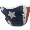 Ansiktsmask Halv PATRIOT Svart/Blå/Röd Zan Headgear Ansiktsmask – miniatyr 1