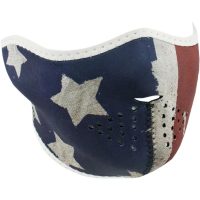 Ansiktsmask Halv PATRIOT Svart/Blå/Röd Zan Headgear