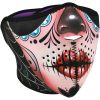 Ansiktsmask Halv SUGAR SKULL Rosa/Svart/Kadettblå Zan Headgear Ansiktsmask – miniatyr 1
