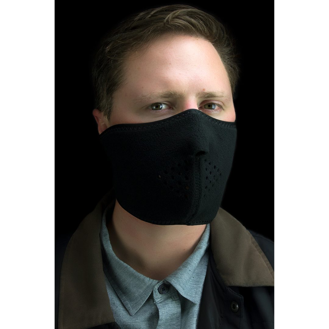 Ansiktsmask Halvmask Svart Zan Headgear Ansiktsmask – bild 2