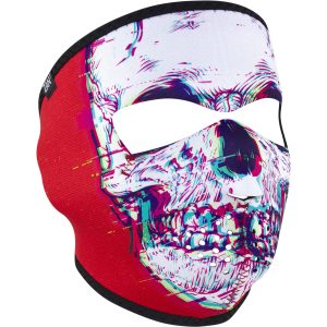 Ansiktsmask TRICKSTER Svar/Vit/Röd Zan Headgear