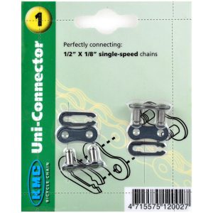 Anslutningslänk 1 Spd (9,4mm) Snap-on Bred Silver KMC