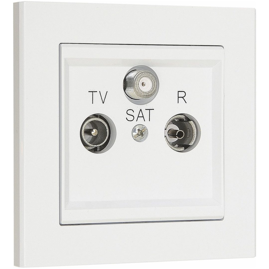 Antennuttag för TV/Radio/satellit Optima 75 Ohm MALMBERGS