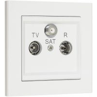 Antennuttag för TV/Radio/satellit Optima 75 Ohm MALMBERGS