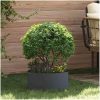 Antracit Metallkruka Grå Metall Hållbar vidaXL 40 cm diameter – miniatyr 1
