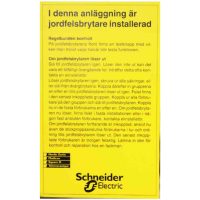 ANVISNINGSSKYLT JORDFELSBRYTARS23000 (1PSE =10ST)