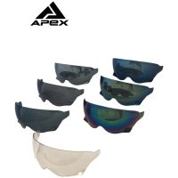 APEX JI100 Sunvisor blue mirror