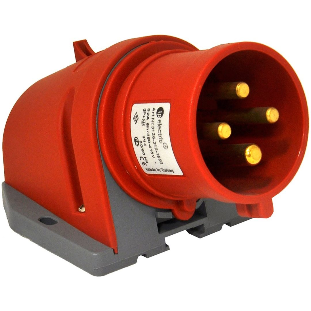 APPARATINNTAK, 32A, 3P+J, 400V, 6h, IP44 MALMBERGS