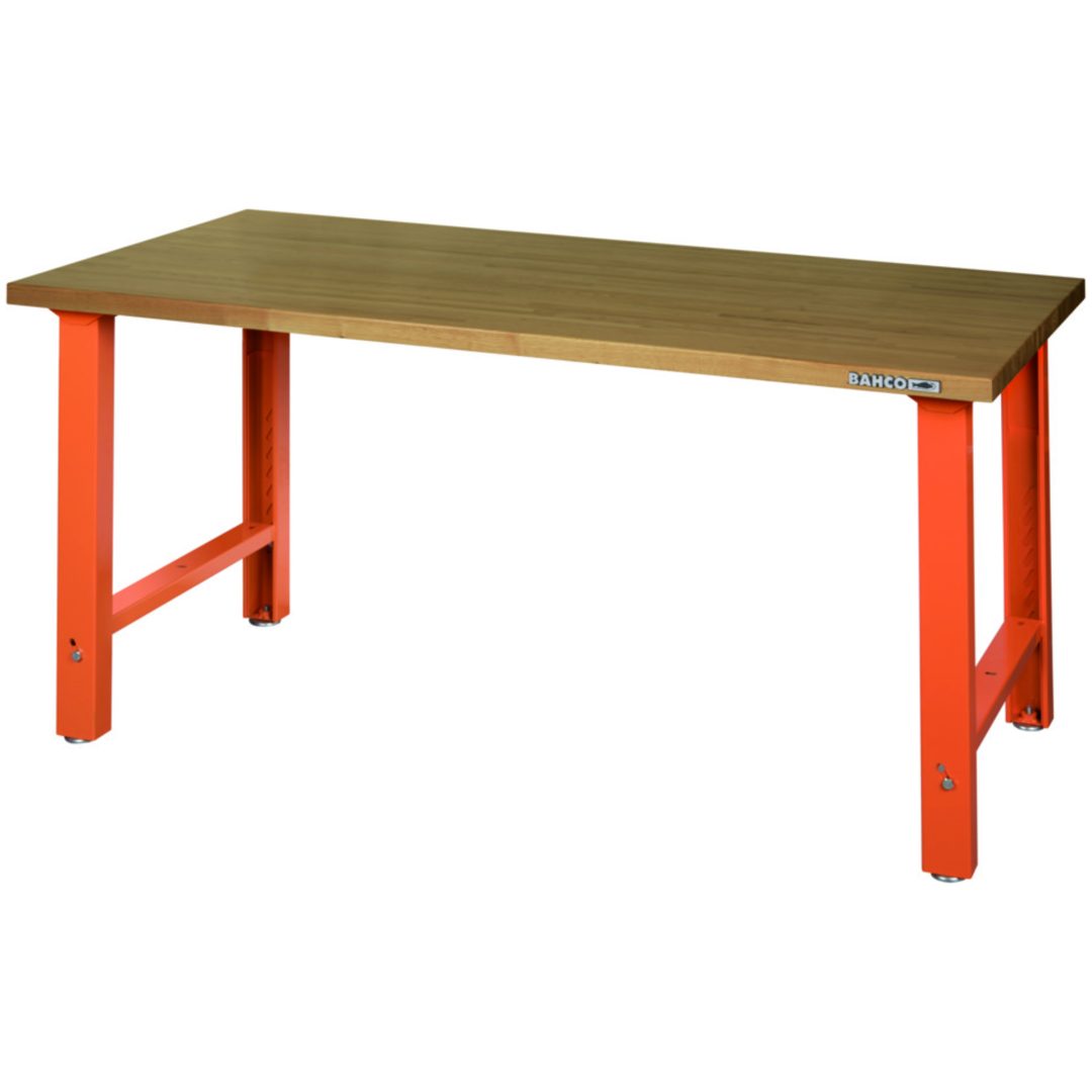 Arbetsbänk 1500 mm Justerbar Höjd MDF BAHCO Orange/810 x 750 x 1500 mm