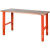Arbetsbänk 1500 mm Justerbar Höjd Trä BAHCO Orange/810 x 750 x 1500 mm – miniatyr 1
