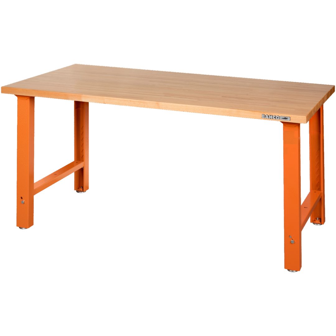 Arbetsbänk 1800 mm Justerbar Höjd Trä BAHCO Grå/810 x 750 x 1800 mm – bild 3