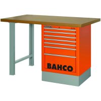 Arbetsbänk Med Lådor 1800 mm MDF Svart BAHCO