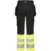 Arbetsbyxor 2514 Stretch Varsel Svart Gul Jobman – miniatyr 3