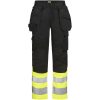 Arbetsbyxor 2514 Stretch Varsel Svart Gul Jobman – miniatyr 1