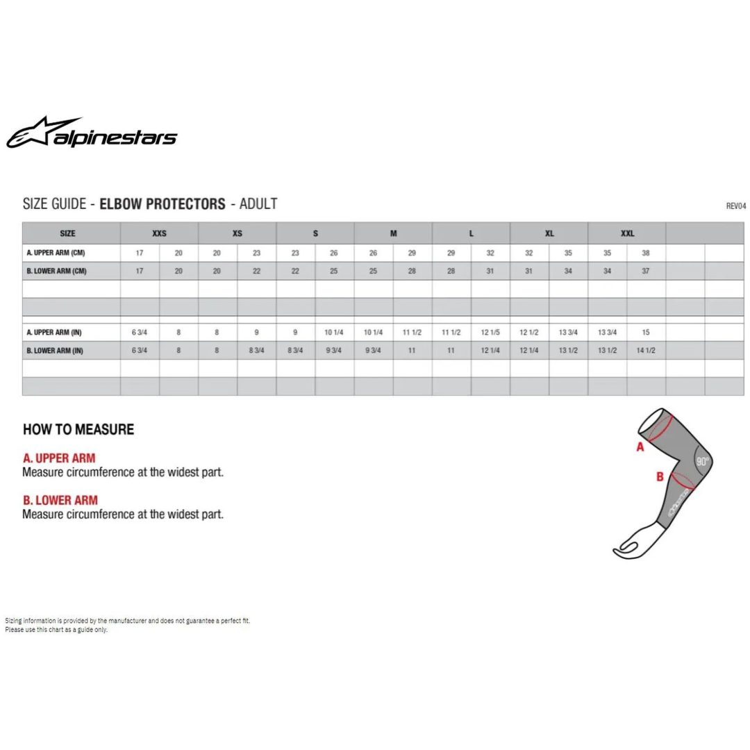 Armbågsskydd Bionic Pro Plasma Svart/röd/vit ALPINESTARS Small/Medium – bild 3