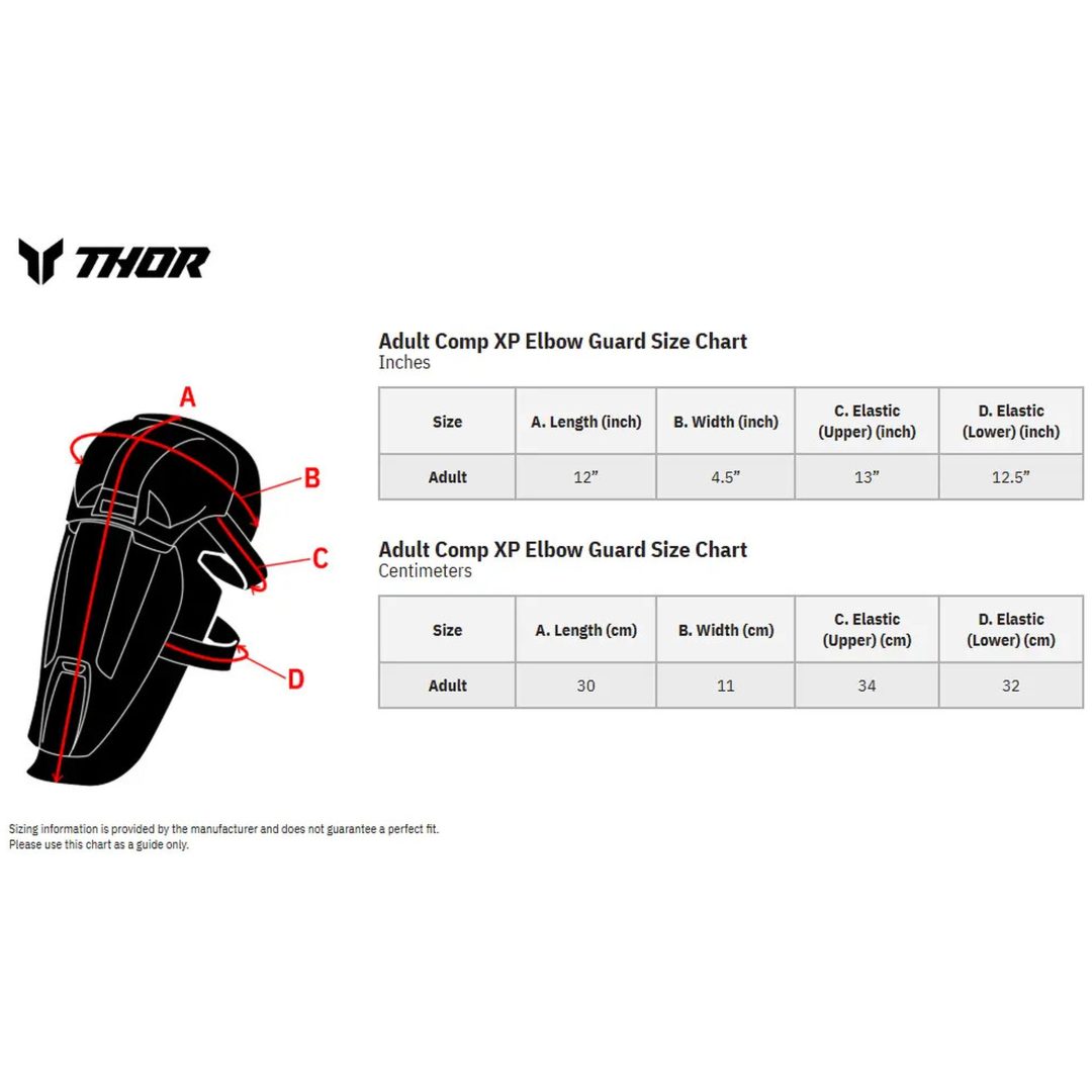Armbågsskydd Comp XP Svart THOR Small/Medium – bild 2