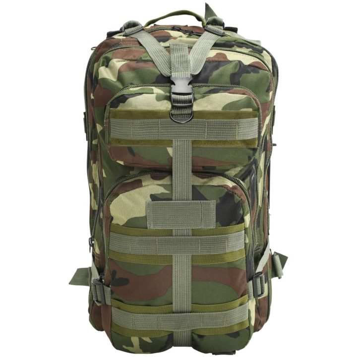 Arméryggsäck 50 L kamouflage vidaXL – bild 2