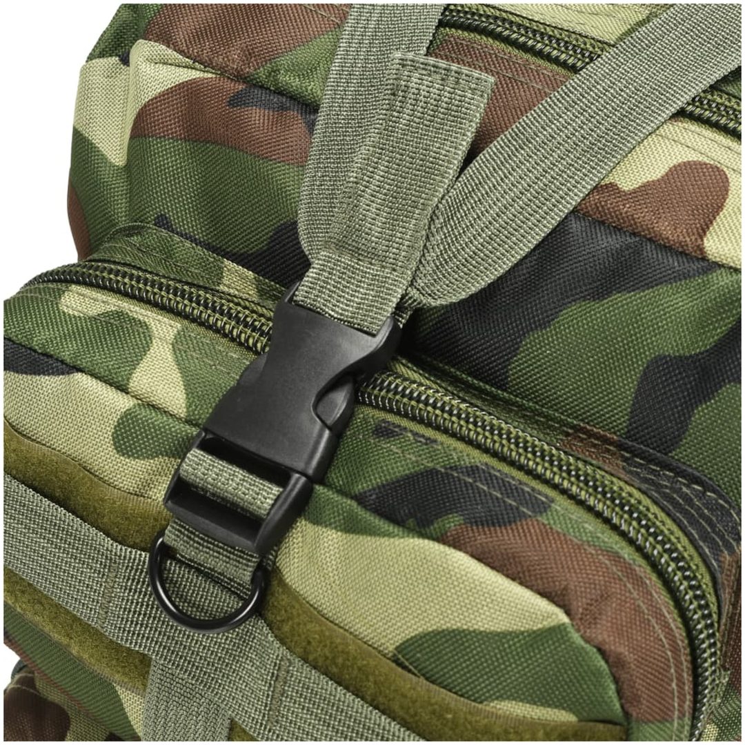 Arméryggsäck 50 L kamouflage vidaXL – bild 4