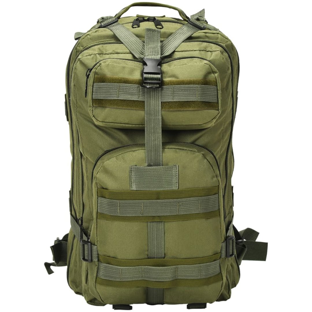Arméryggsäck 50 L olivgrön vidaXL – bild 2