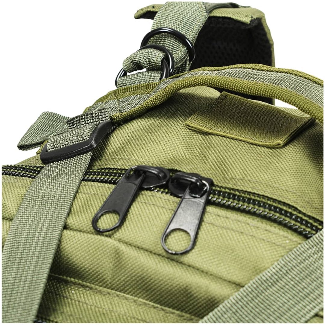 Arméryggsäck 50 L olivgrön vidaXL – bild 5