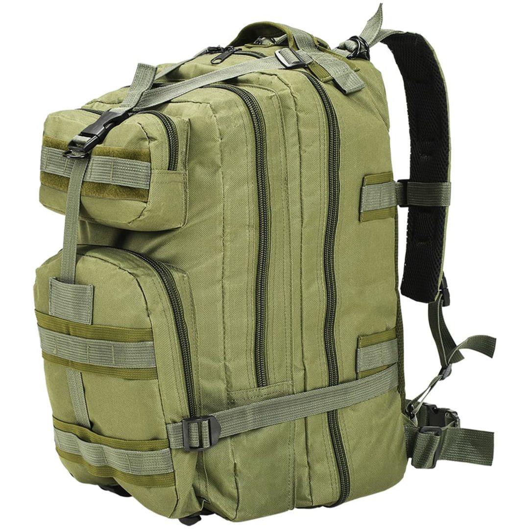 Arméryggsäck 50 L olivgrön vidaXL