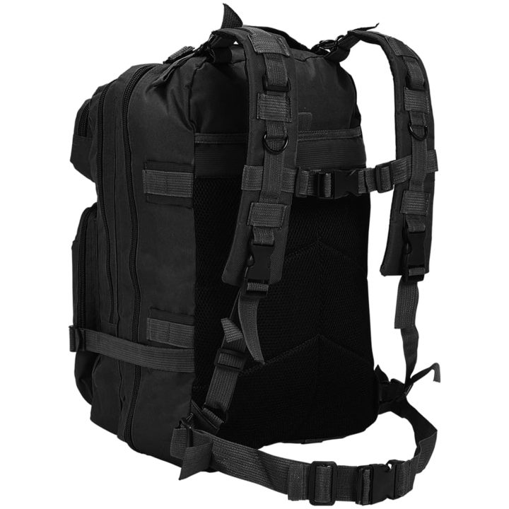 Arméryggsäck 50 L svart vidaXL – bild 3