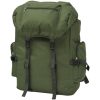 Arméryggsäck grön vidaXL 65 l – miniatyr 1