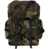 Arméryggsäck kamouflage vidaXL 65 l – miniatyr 2