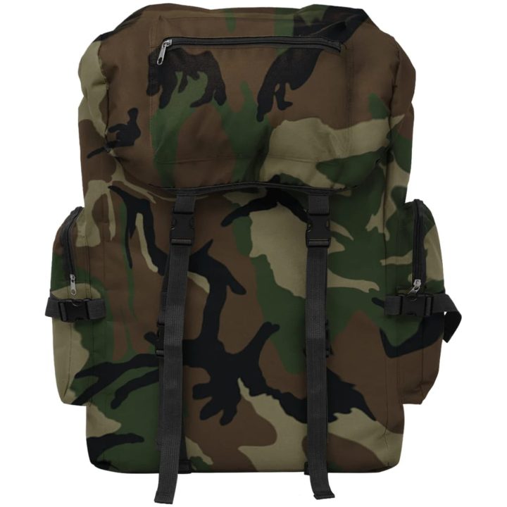 Arméryggsäck kamouflage vidaXL 65 l – bild 2