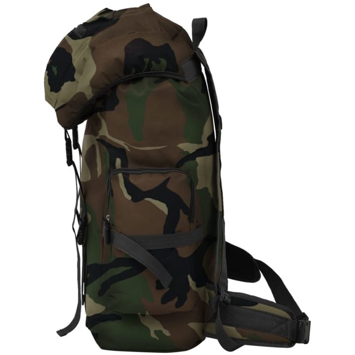 Arméryggsäck kamouflage vidaXL 65 l – bild 4