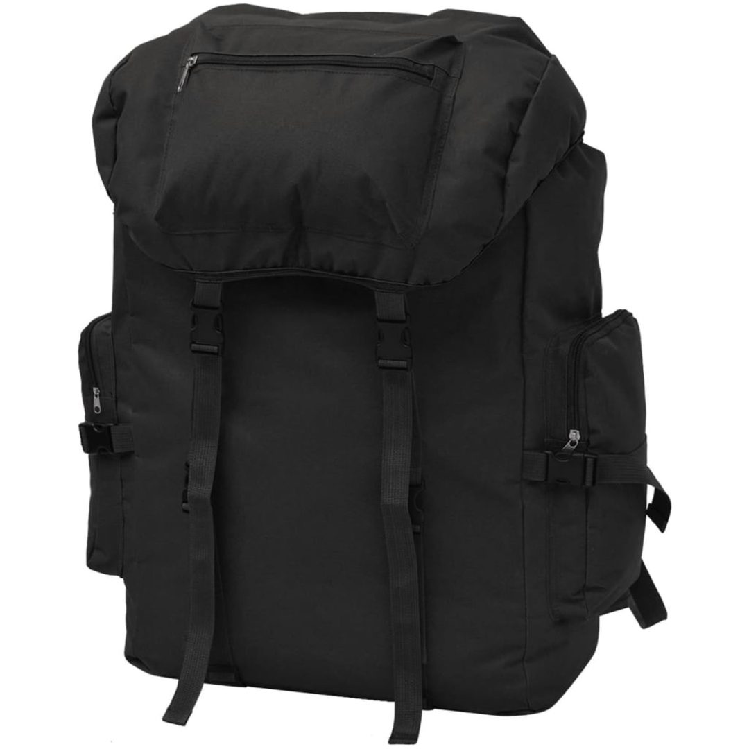 Arméryggsäck svart vidaXL 65 l