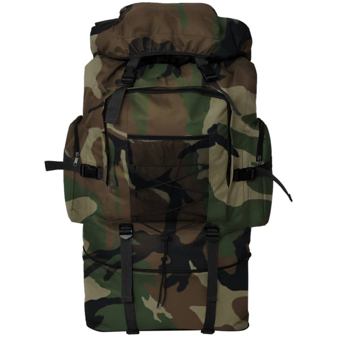 Arméryggsäck XXL kamouflage vidaXL 100 l – bild 2