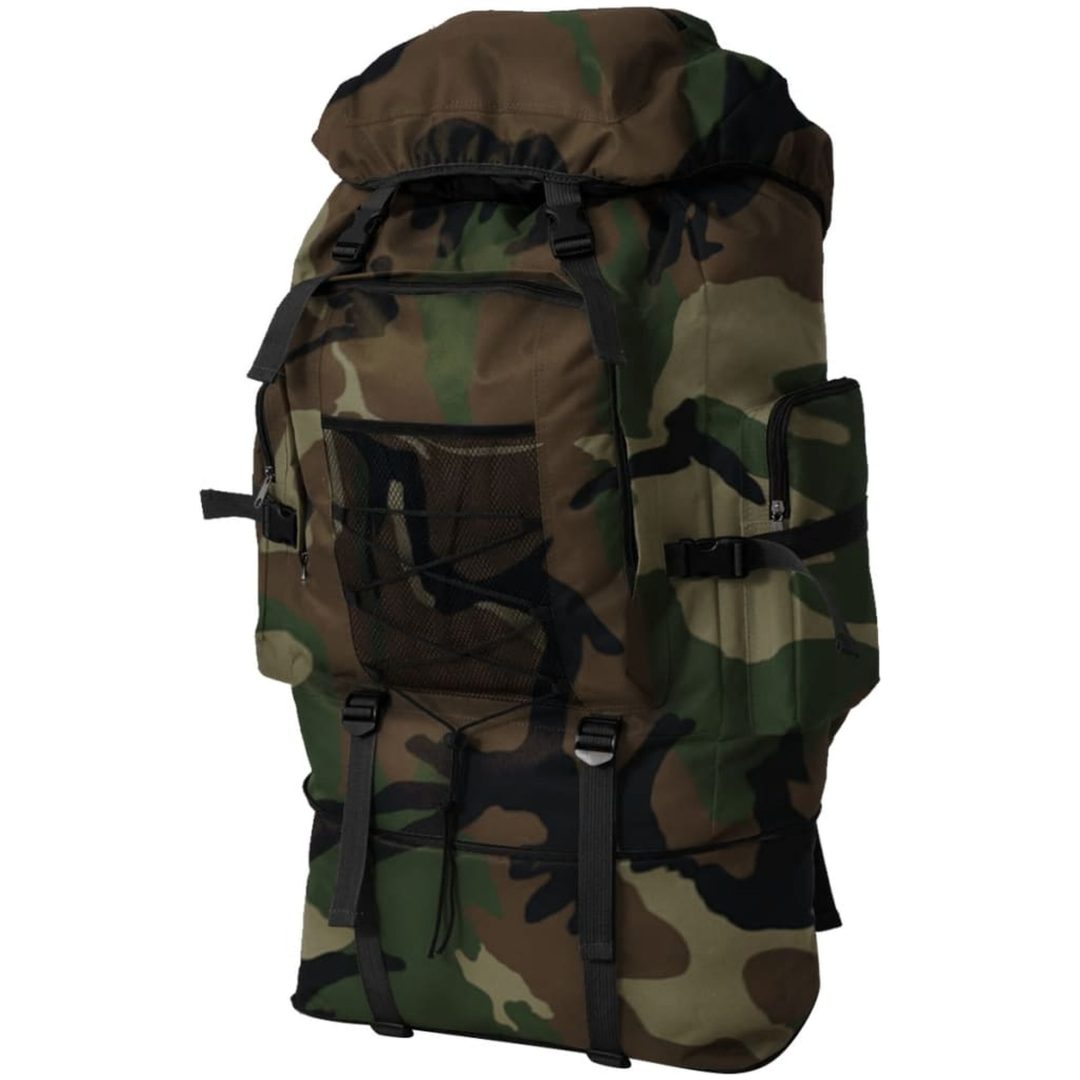 Arméryggsäck XXL kamouflage vidaXL 100 l