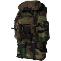 Arméryggsäck XXL kamouflage vidaXL