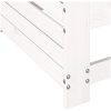 Armstödssoffa med sidobord vit massiv furu vidaXL – miniatyr 8