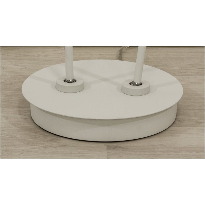 Artic Golvlampa Dubbel, ANETA HOME Sockel LED Vit /Krom – bild 2