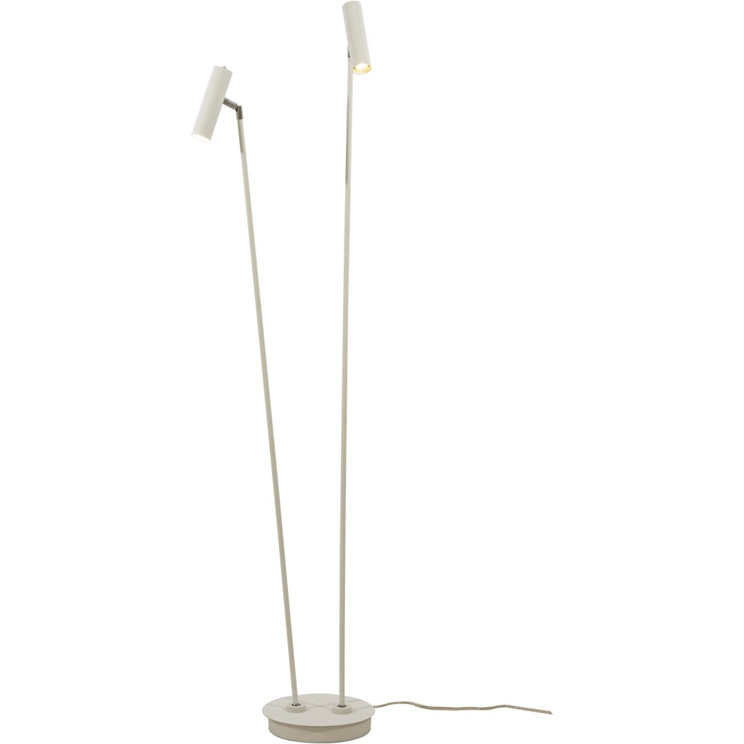 Artic Golvlampa Dubbel, ANETA HOME Sockel LED Vit /Krom