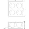 Astro Plafond Liten, Svart/guld/opal ANETA HOME Sockel G9 – miniatyr 3
