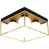 Astro Plafond Liten, Svart/guld/opal ANETA HOME