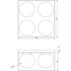 Astro Plafond Stor, Svart/guld/opal ANETA HOME Sockel E27 Svart /Guld /Opalvit – miniatyr 3