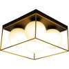 Astro Plafond Stor, Svart/guld/opal ANETA HOME Sockel E27 Svart /Guld /Opalvit – miniatyr 1